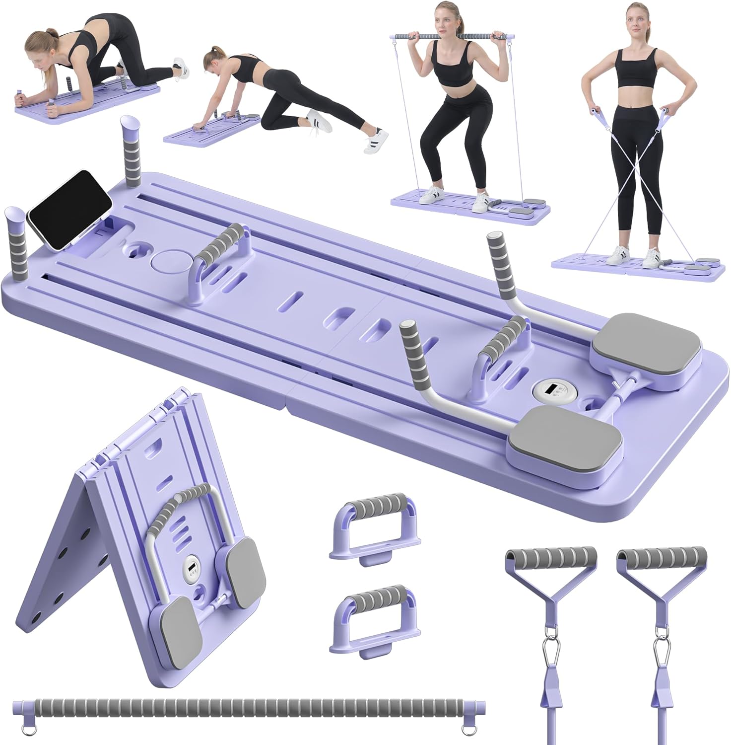 JANUA 5-in-1 Foldable Pilates Reformer